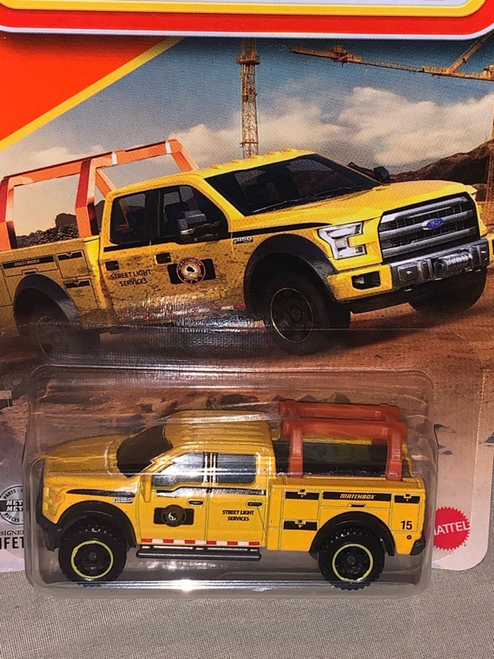 Ford F150 Construction Truck Matchbox